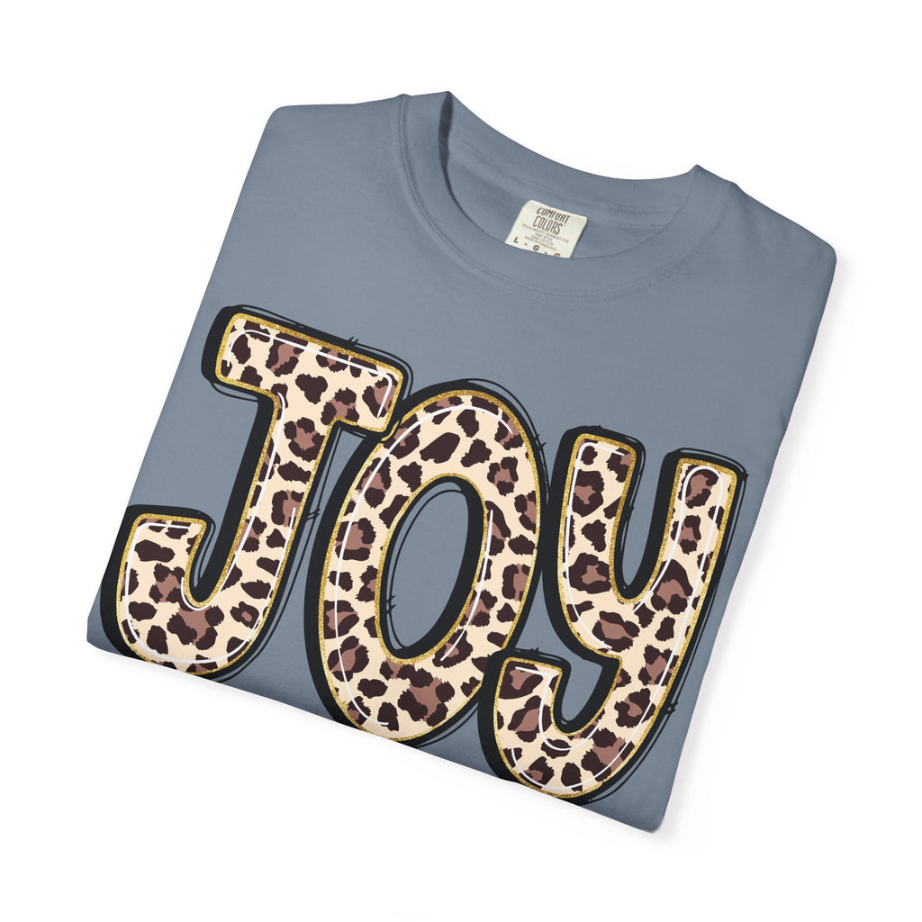 Joy Leopard Print - John 16:22 Christian Tee