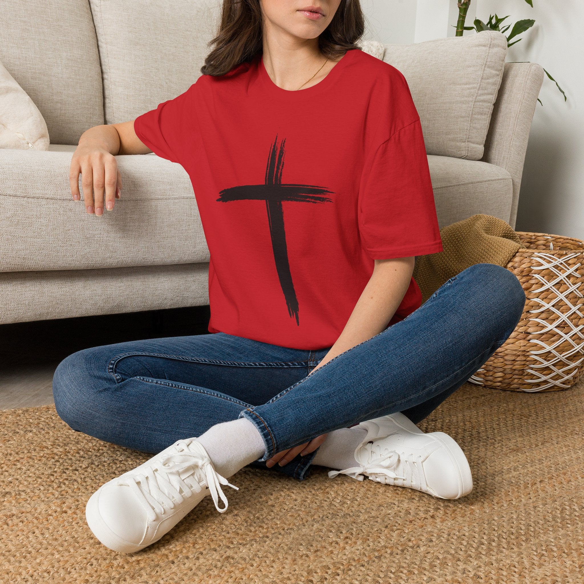 Brushstroke Cross T-Shirt