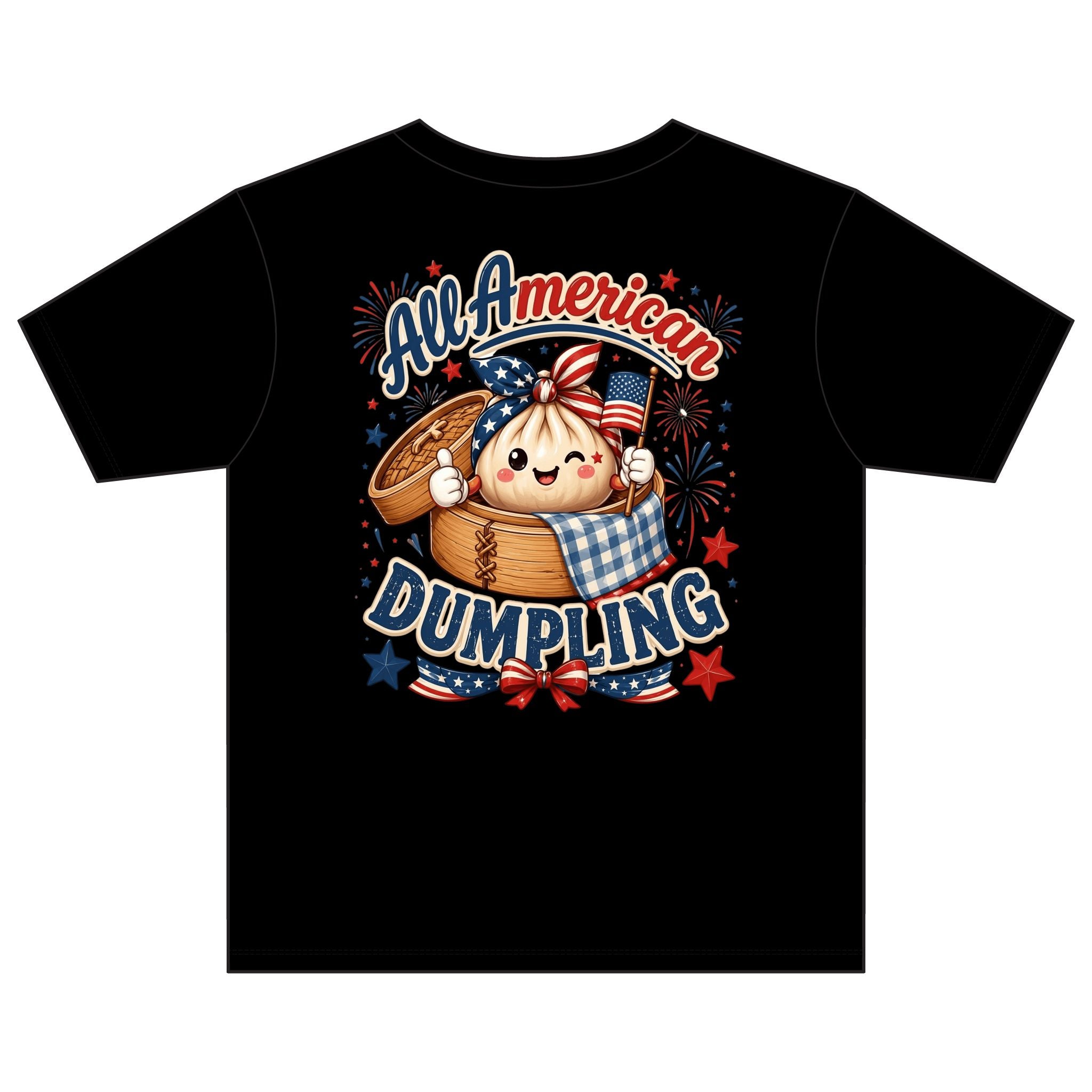Dumpling Patriotic Kids T-Shirt 4th of July