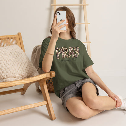 Pray Leopard Tee "Colossians 4:2"