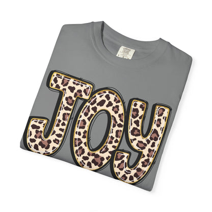 Joy Leopard Print - John 16:22 Christian Tee