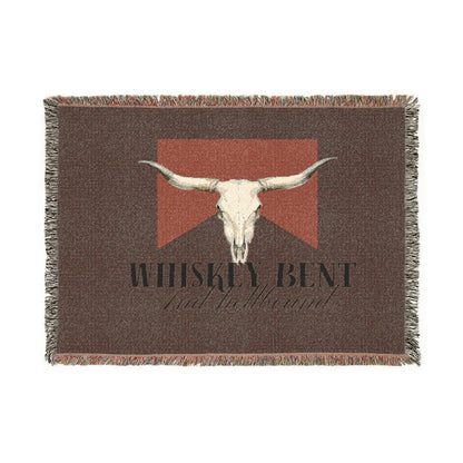 Longhorn Skull Woven Blanket