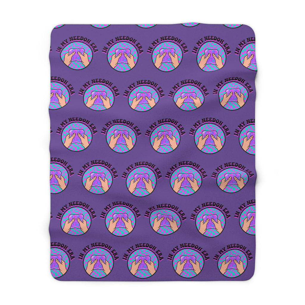 Sherpa Fleece Blanket — Cozy Purple