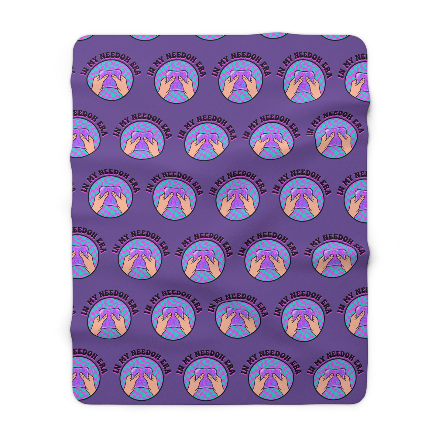 Sherpa Fleece Blanket — Cozy Purple