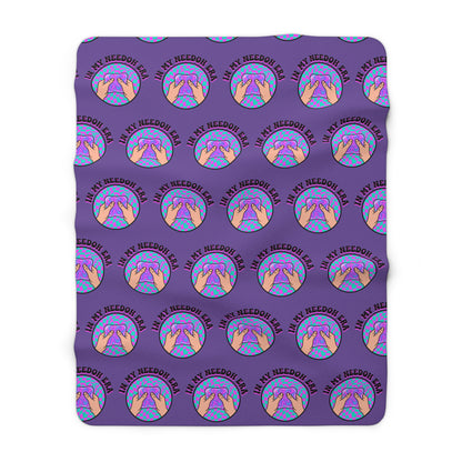 Sherpa Fleece Blanket — Cozy Purple