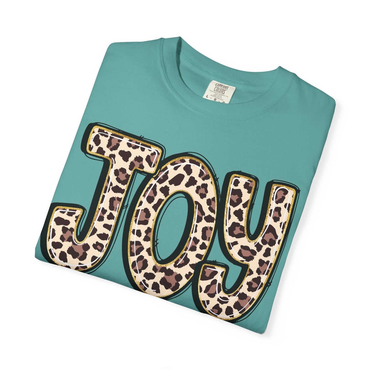 Joy Leopard Print - John 16:22 Christian Tee