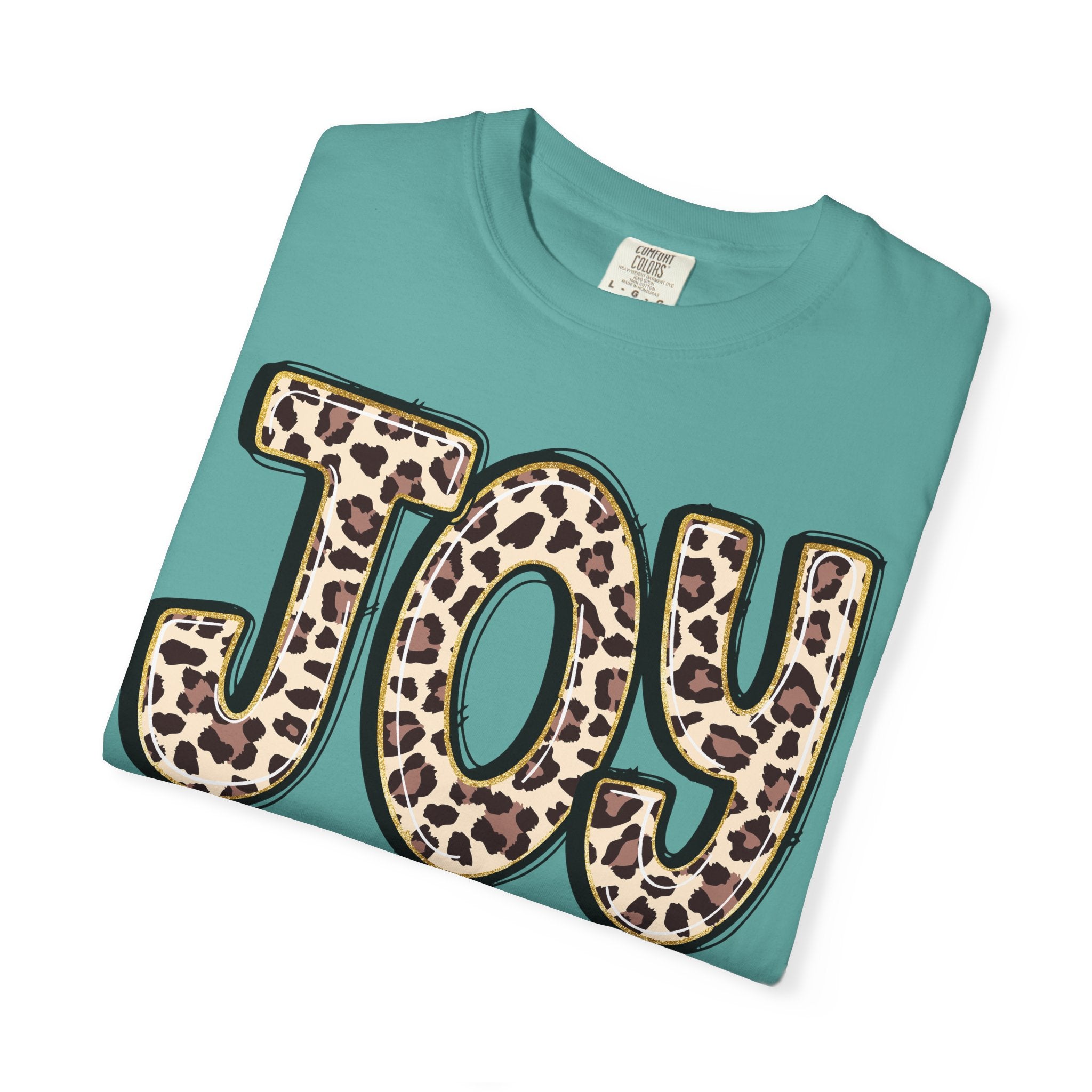 Joy Leopard Print - John 16:22 Christian Tee