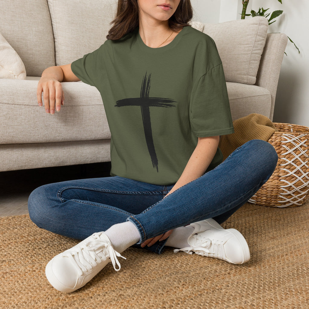 Brushstroke Cross T-Shirt