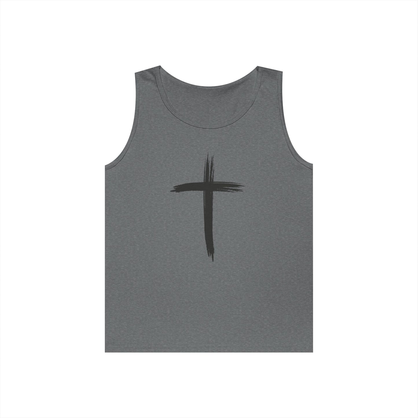 Faith Cross Tank Top with “There Was Jesus” Back Text