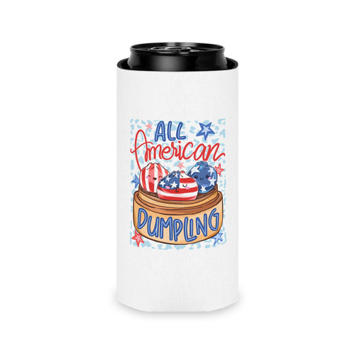 All American Dumpling 4th of JuIy Beverage Koozie