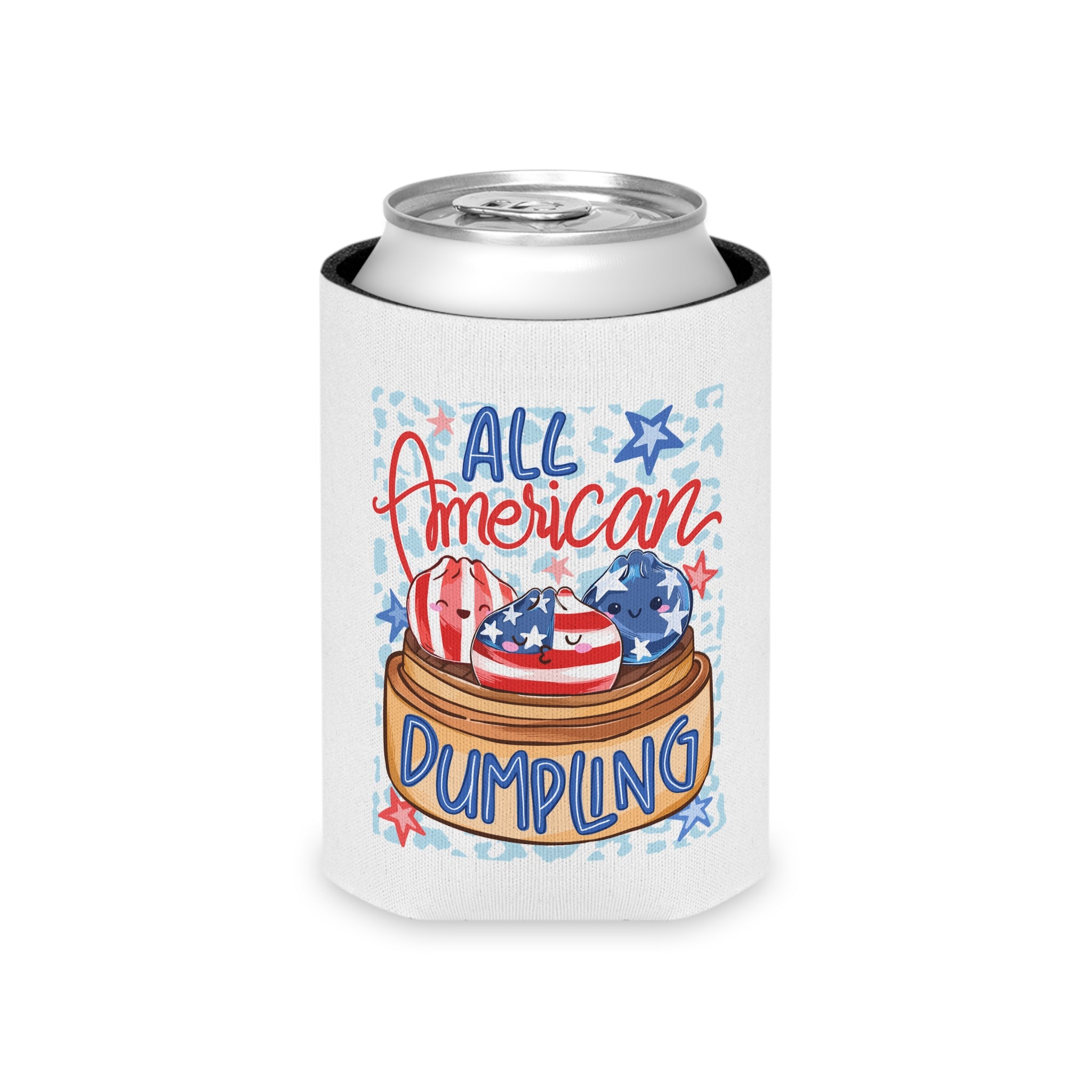 All American Dumpling 4th of JuIy Beverage Koozie