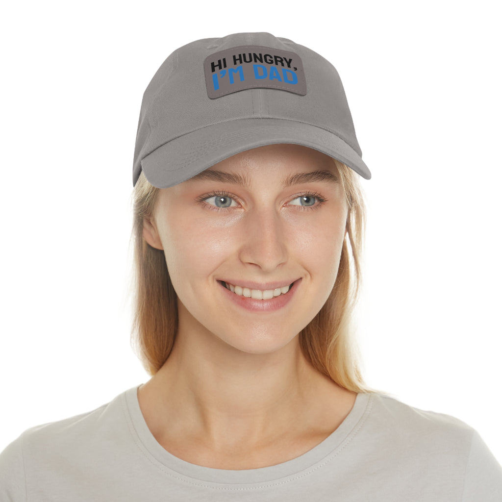 Dad Hat Leather Patch "I'M DAD"