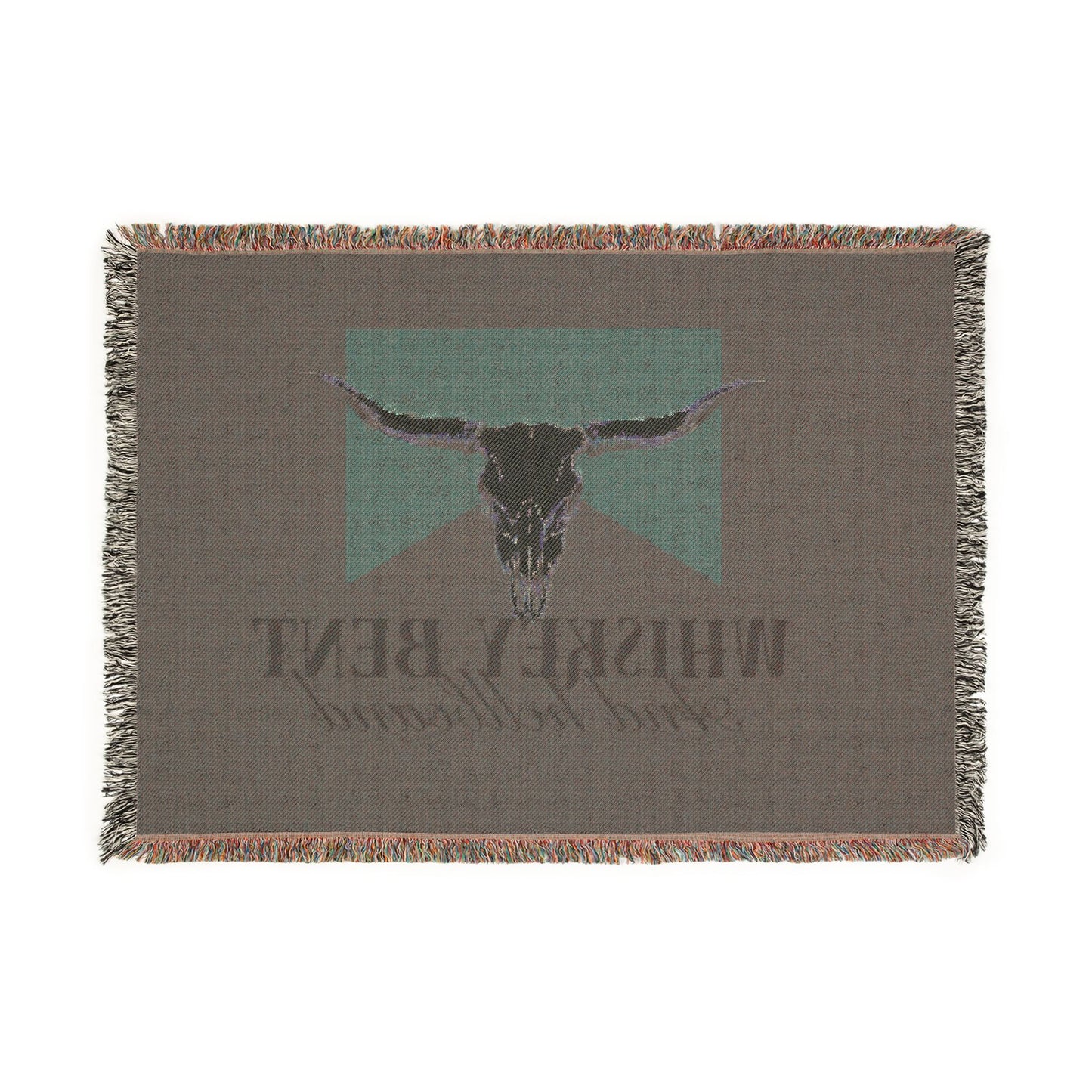 Longhorn Skull Woven Blanket