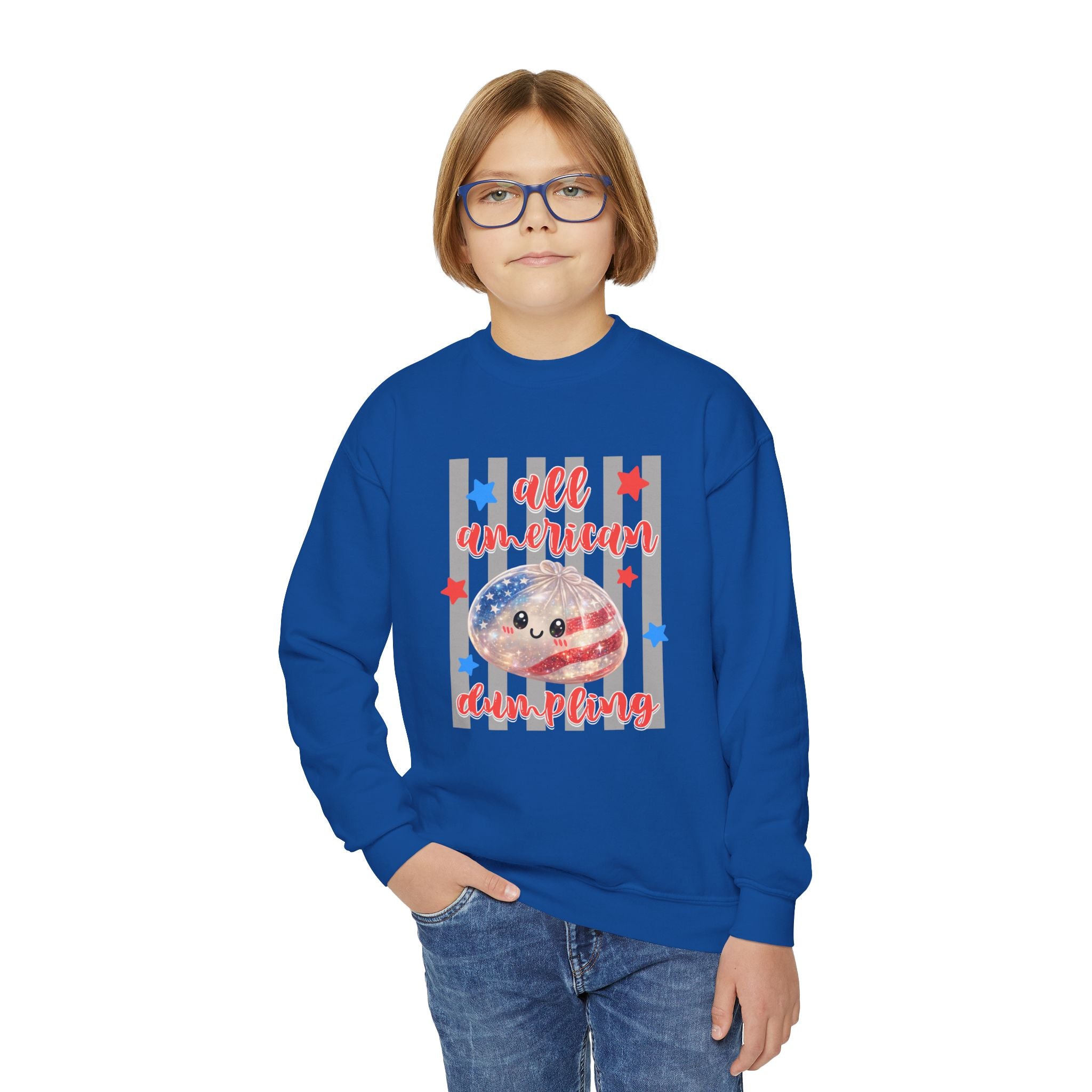Youth Crewneck  "All American Dumpling"  Sweatshirt