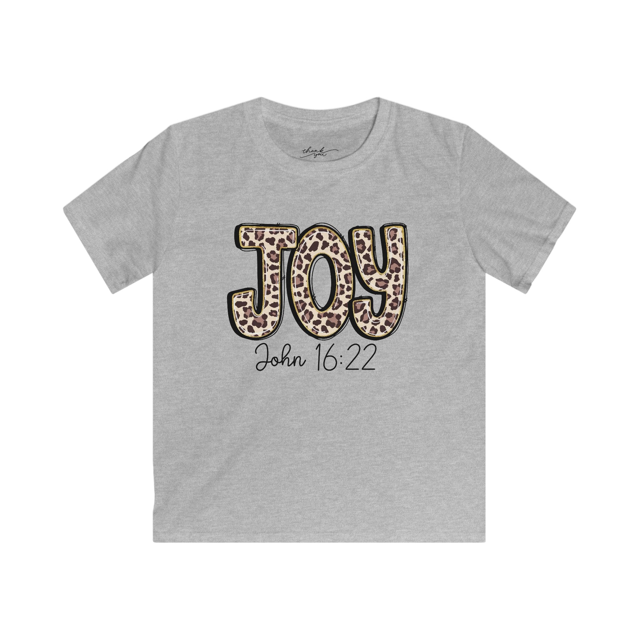 Kids Tee — "Joy" "John 16:22" Christian Shirt