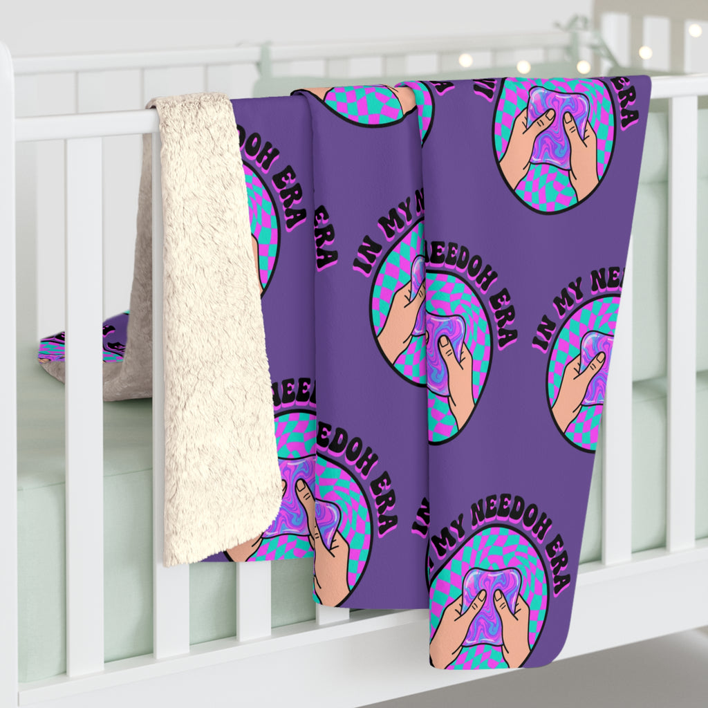 Sherpa Fleece Blanket — Cozy Purple