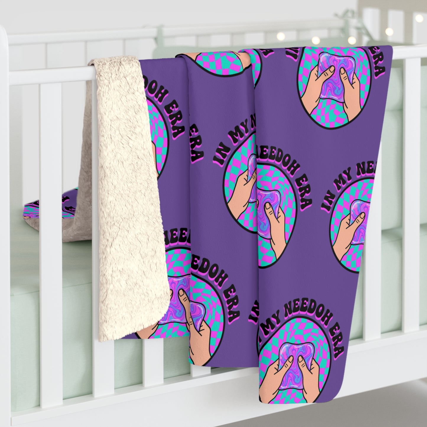 Sherpa Fleece Blanket — Cozy Purple