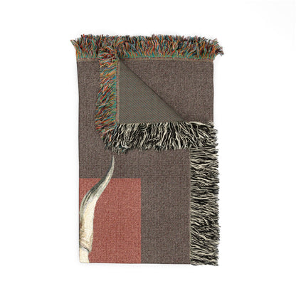 Longhorn Skull Woven Blanket