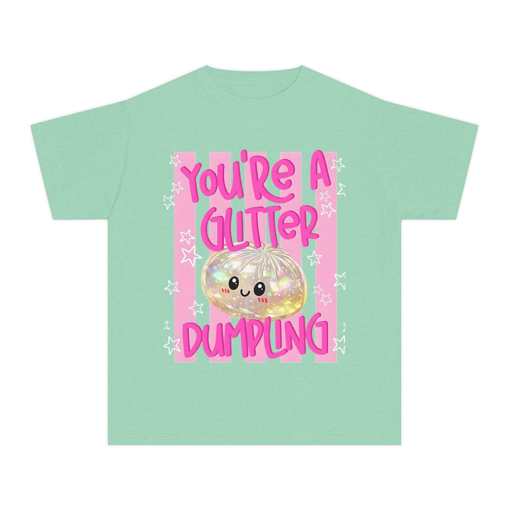 Youth Glitter Dumpling Tee — “You’re a Glitter Dumpling”