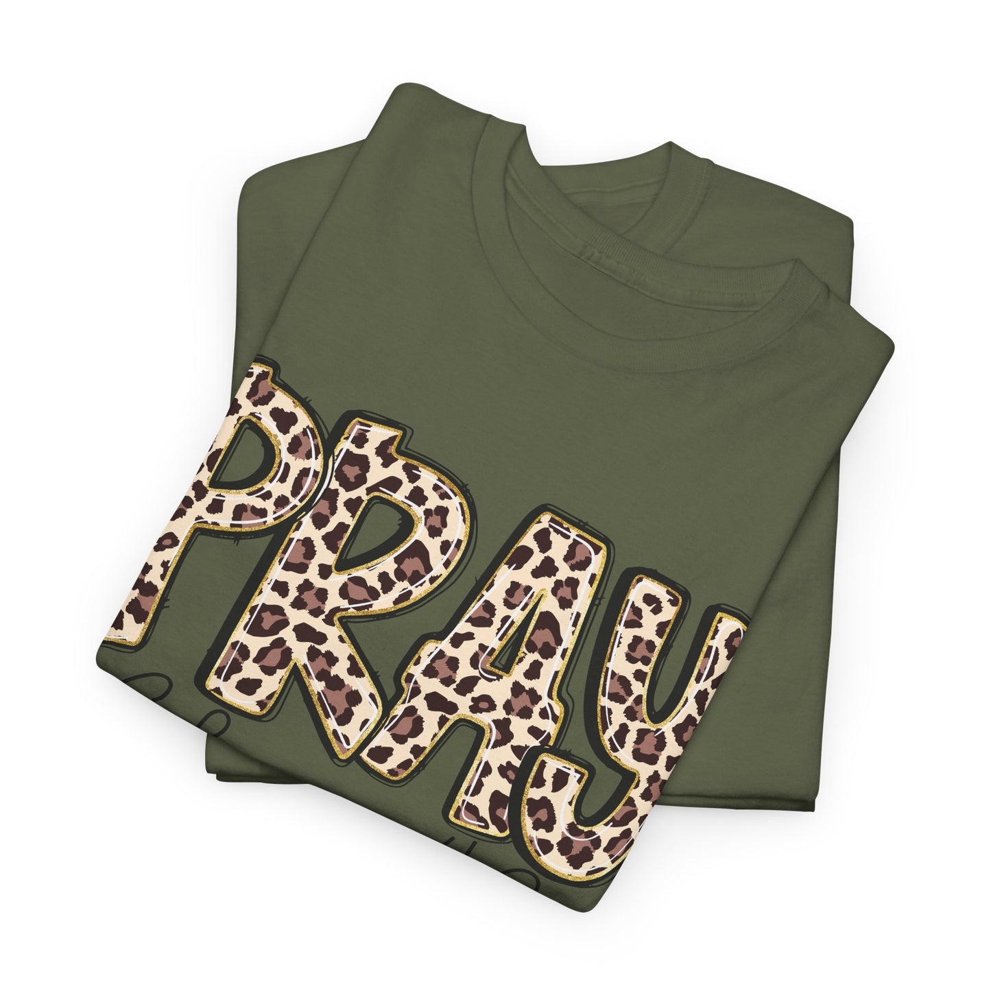 Pray Leopard Tee "Colossians 4:2"