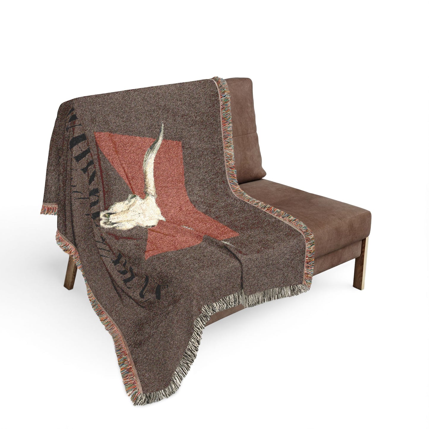 Longhorn Skull Woven Blanket