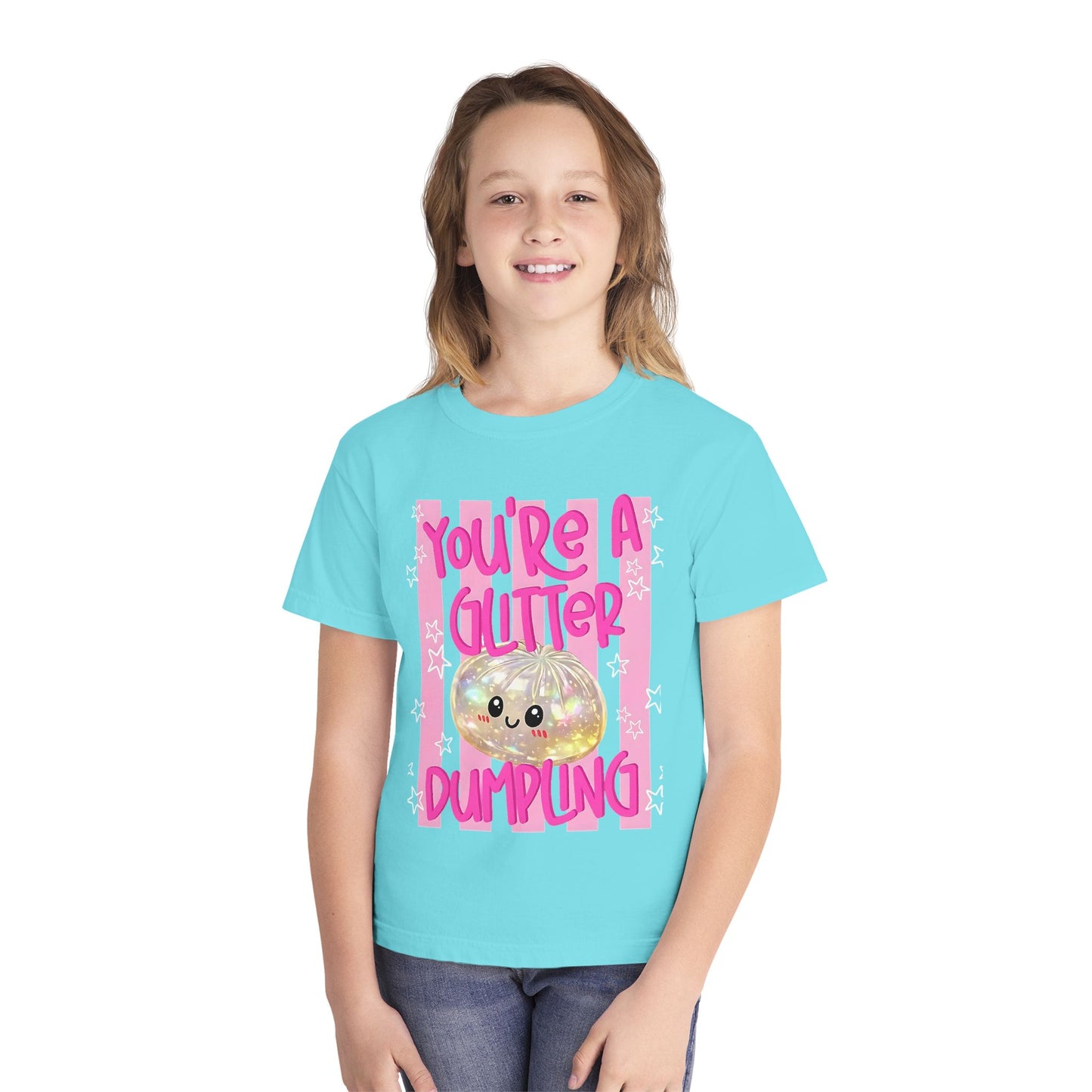 Youth Glitter Dumpling Tee — “You’re a Glitter Dumpling”