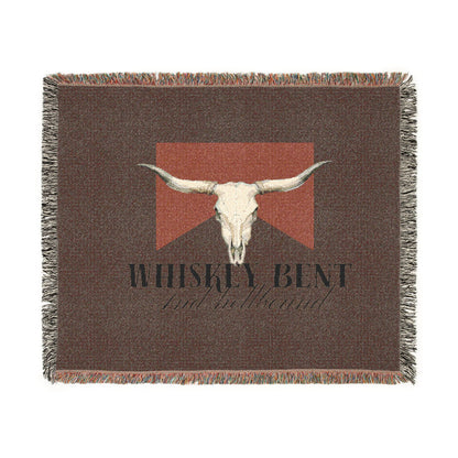 Longhorn Skull Woven Blanket