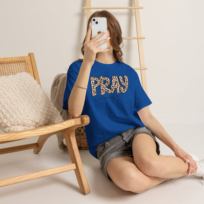 Pray Leopard Tee "Colossians 4:2"