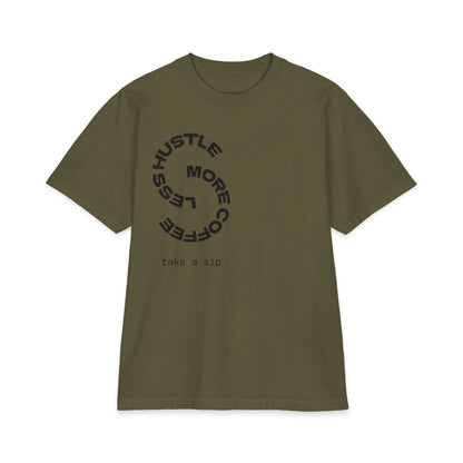 Coffee Hustle T-Shirt — "Hustle More, Less Coffee"