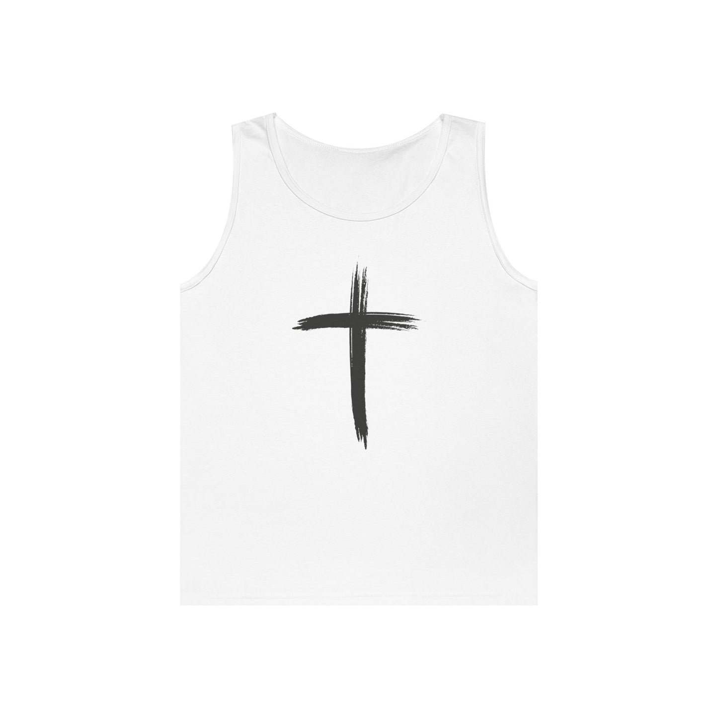 Faith Cross Tank Top with “There Was Jesus” Back Text