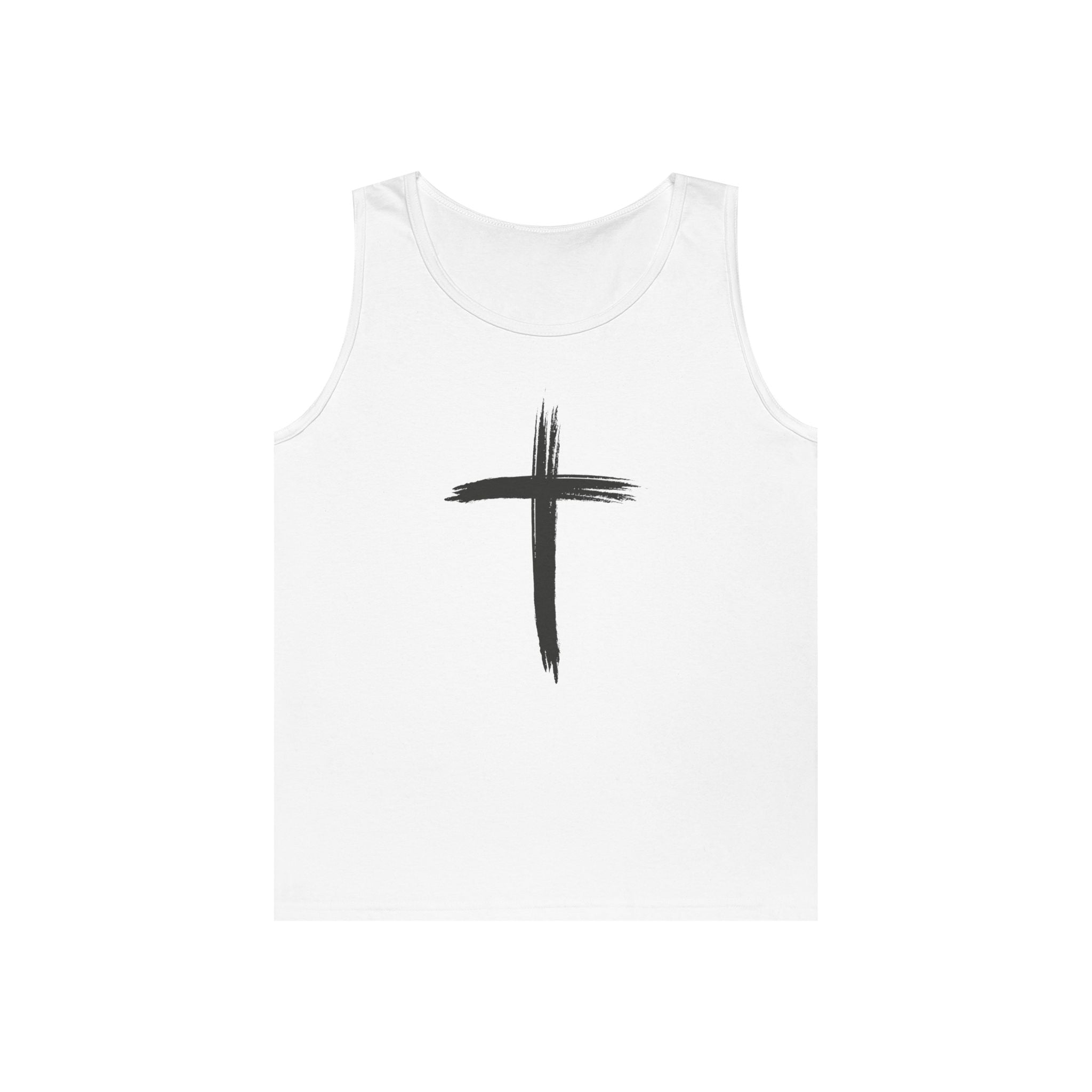 Faith Cross Tank Top with “There Was Jesus” Back Text
