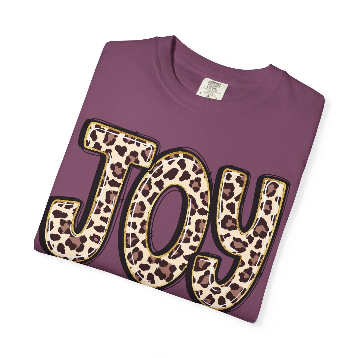 Joy Leopard Print - John 16:22 Christian Tee