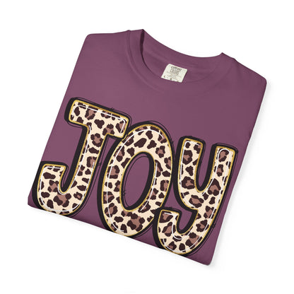 Joy Leopard Print - John 16:22 Christian Tee