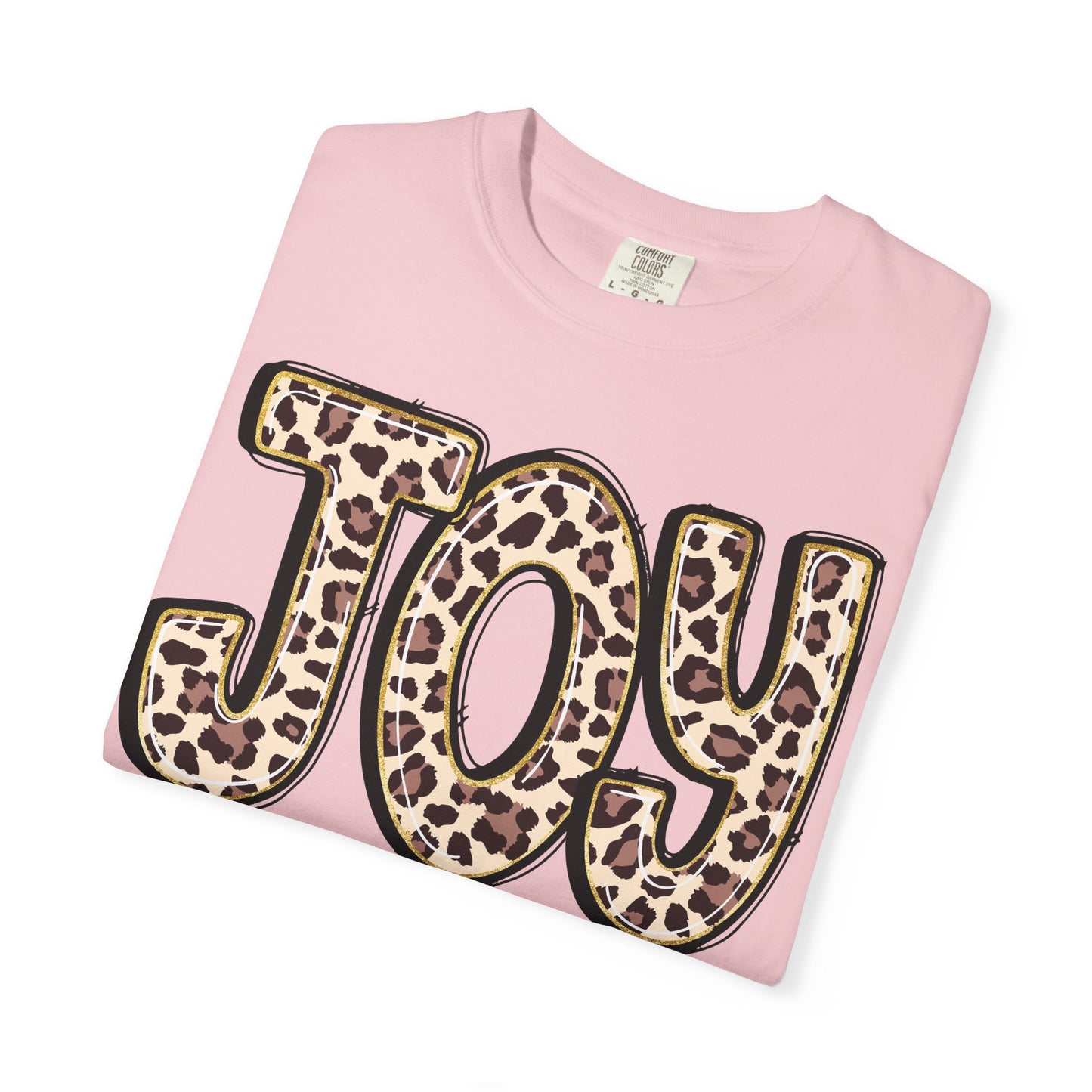 Joy Leopard Print - John 16:22 Christian Tee