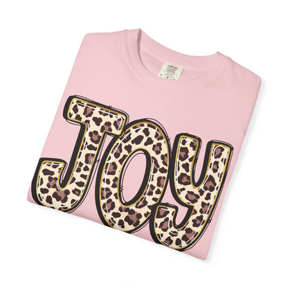 Joy Leopard Print - John 16:22 Christian Tee
