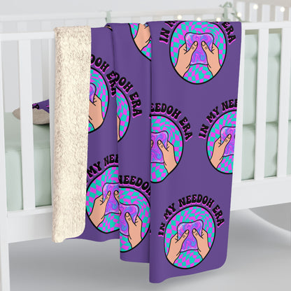 Sherpa Fleece Blanket — Cozy Purple