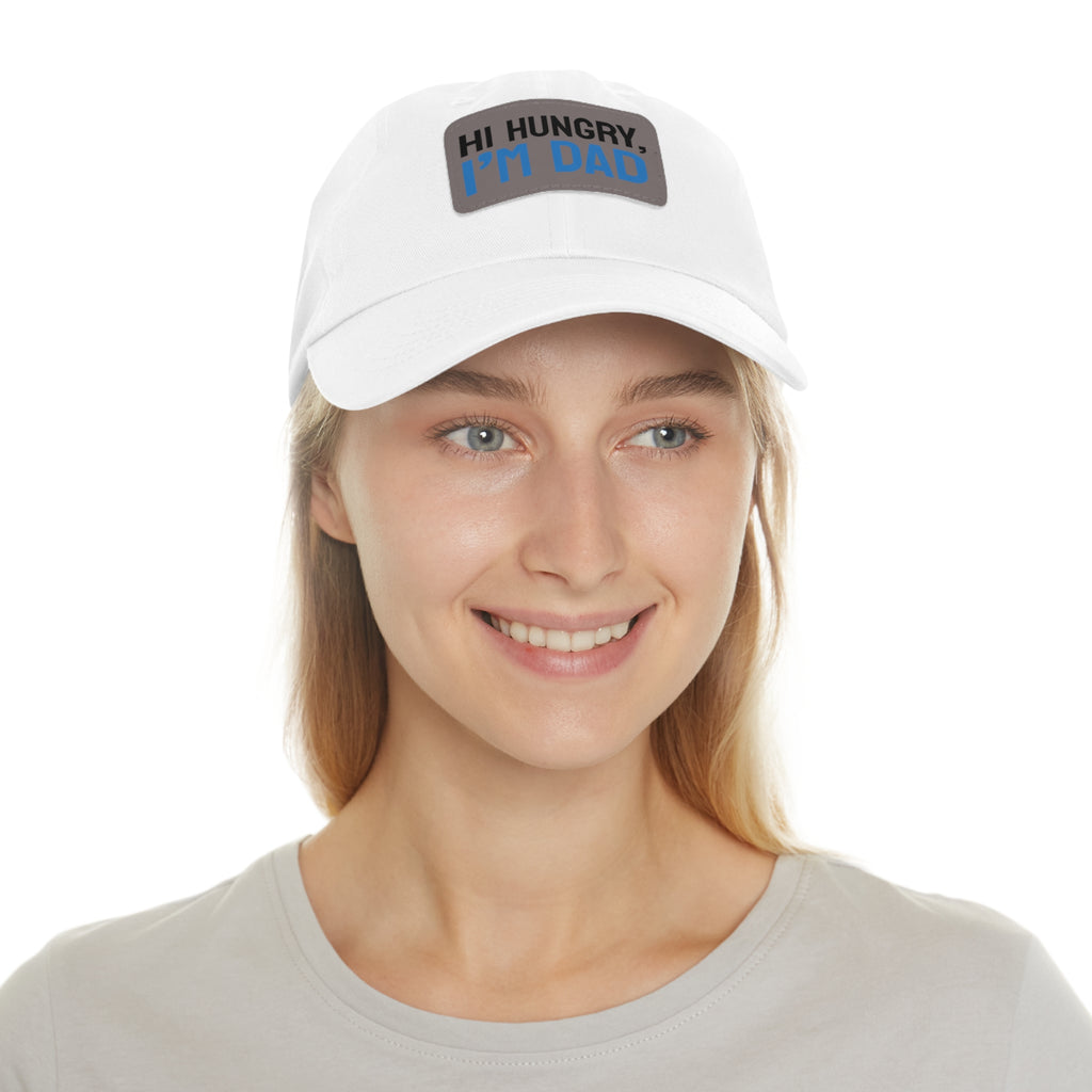 Dad Hat Leather Patch "I'M DAD"