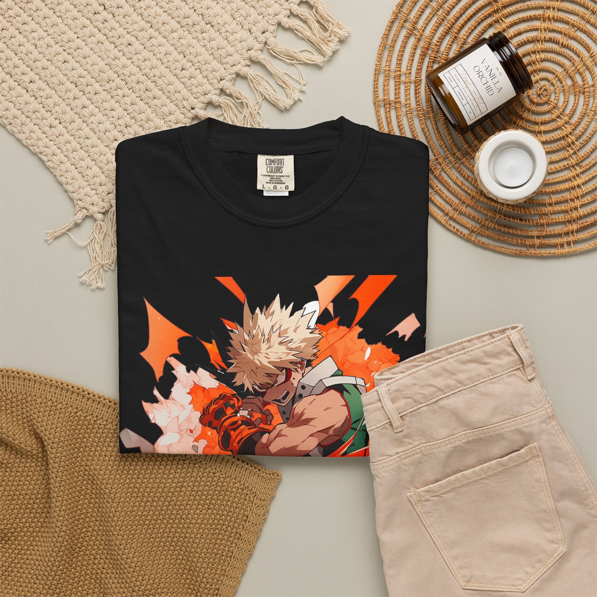 Anime Action T-Shirt — Bakugo Graphic Tee
