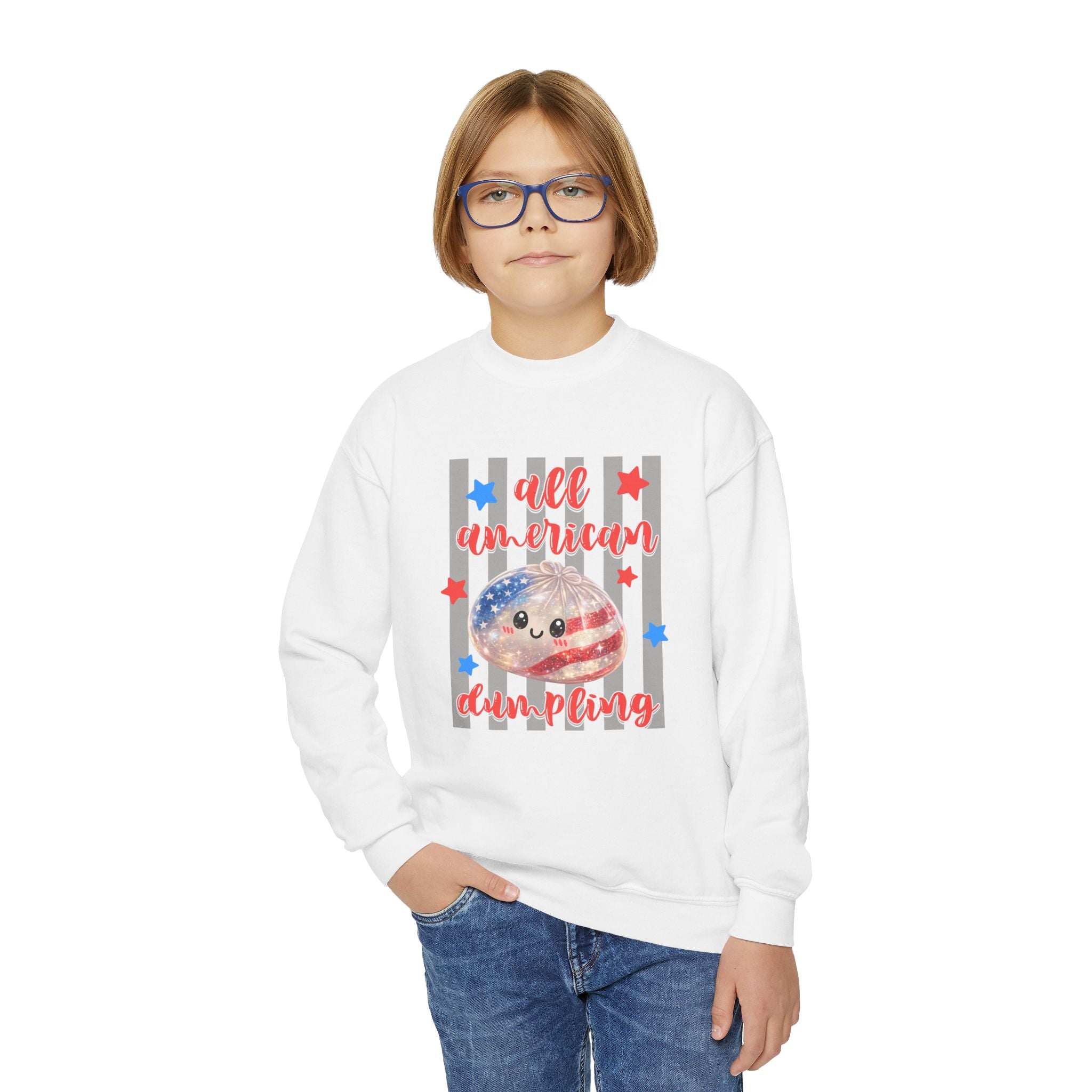 Youth Crewneck  "All American Dumpling"  Sweatshirt