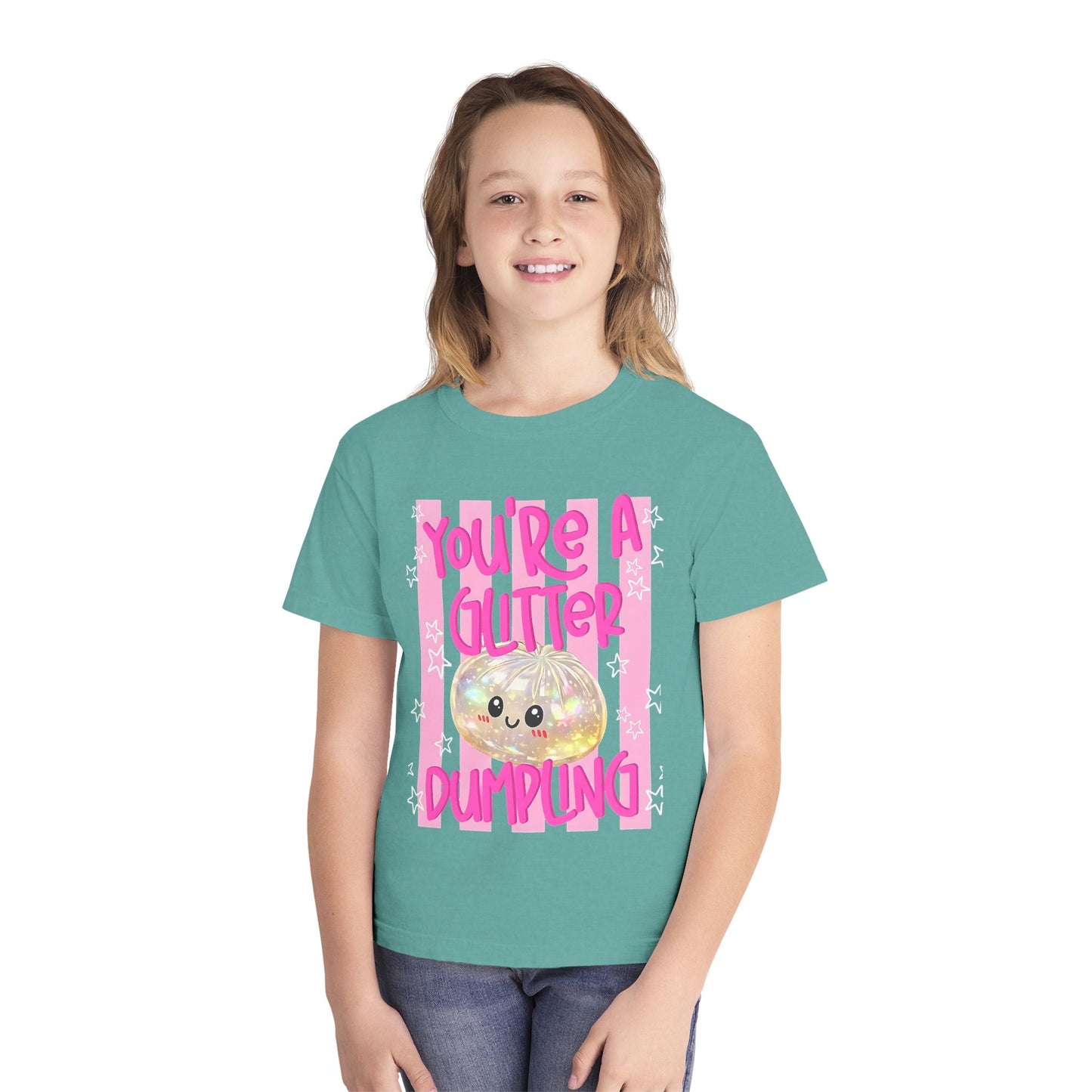 Youth Glitter Dumpling Tee — “You’re a Glitter Dumpling”